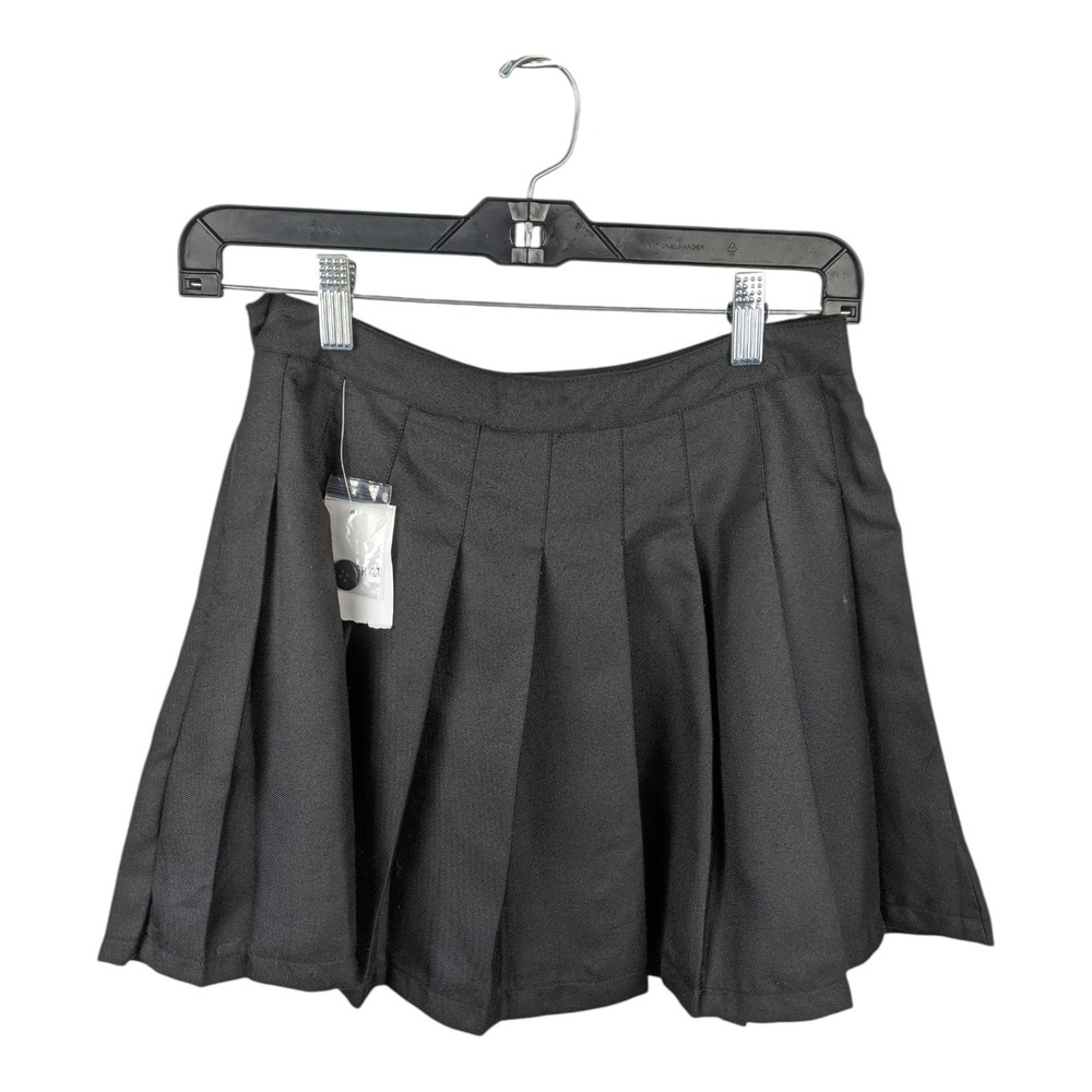 Forever 21 Womens Black Pleated Mini Skirt High Waisted Schoolgirl Size M NWT